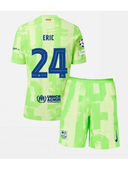 Billige Barcelona Eric Garcia #24 Tredjedraktsett Barn 2024-25 Kortermet (+ Korte bukser)